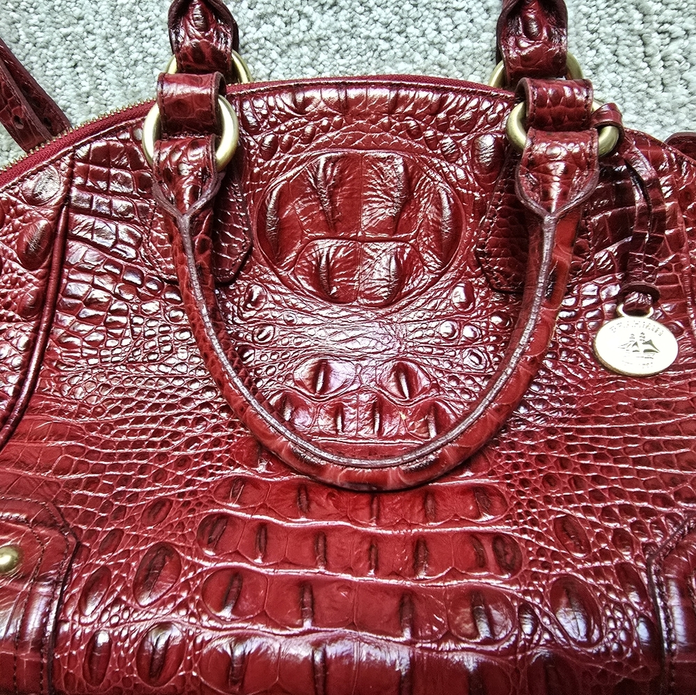 Brahmin Red Vintage Duxbury Handbag